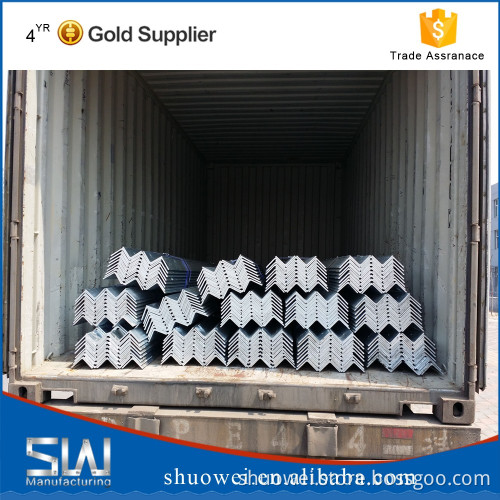 standard size angle bars with punching holes, galvanized angles